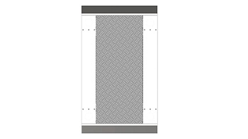 Hikvision DS-K3B601-BASE900-S Базовое основание для проходной зоны с шириной створок 900мм, для двух